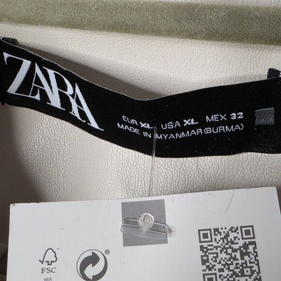 NWT Faux Leather Zip Up Moto Jacket Size Xl Cream Gold Biker Streetwear - Picture 3 of 14